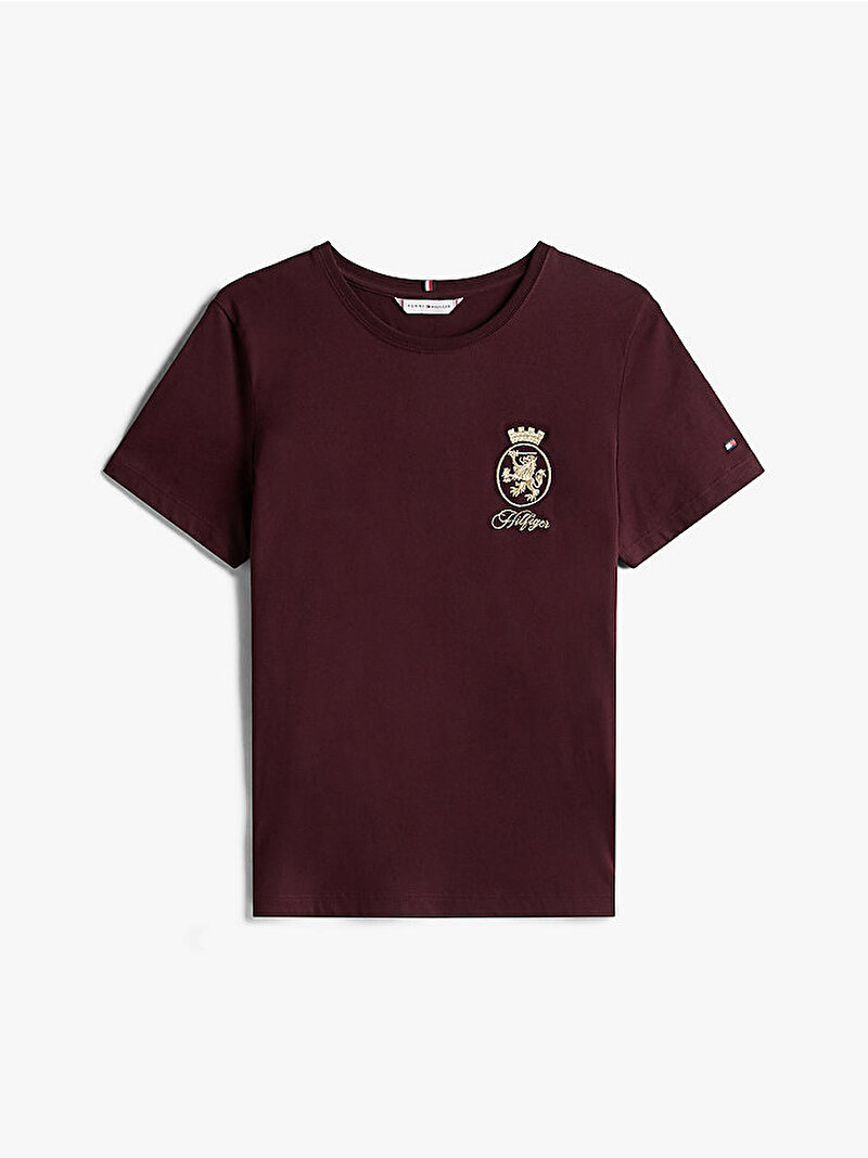 Kadın Gold Crest Regular T-shirt Kırmızı WW0WW46153XIH