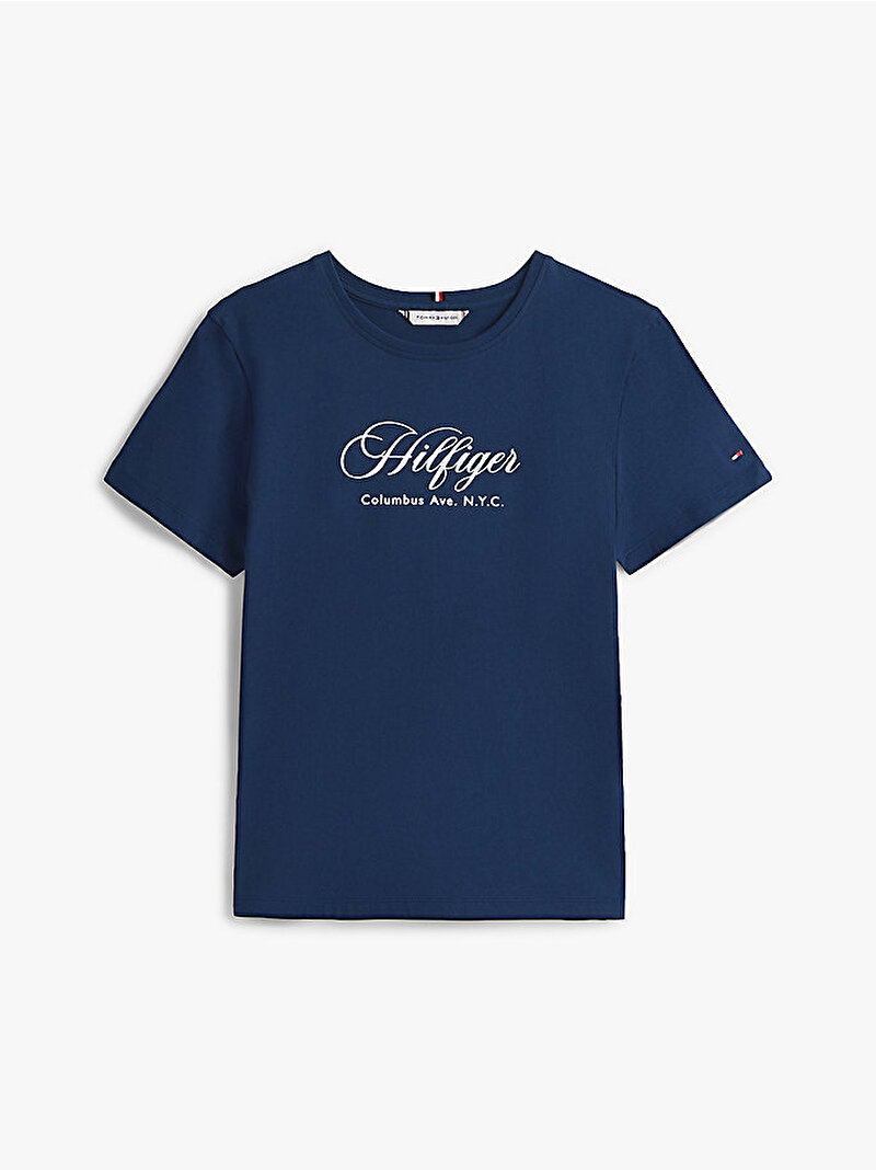 Kadın Regular C-neck T-shirt Lacivert WW0WW46120C1G