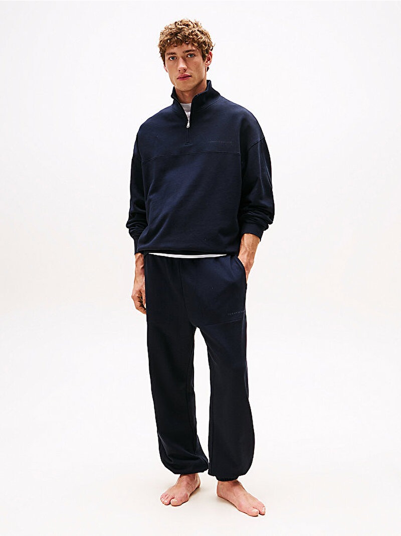 Erkek Yarım Fermuarlı Sweatshirt Lacivert UM0UM03626DW5
