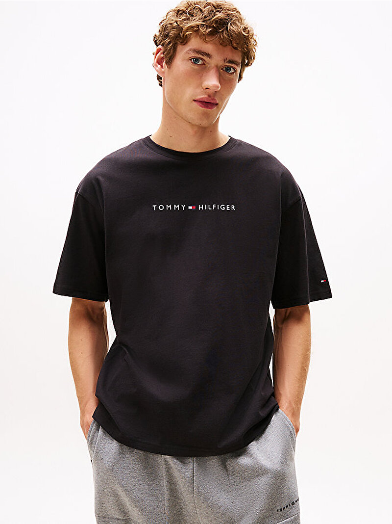 Erkek Logo T-shirt Siyah UM0UM03685BDS
