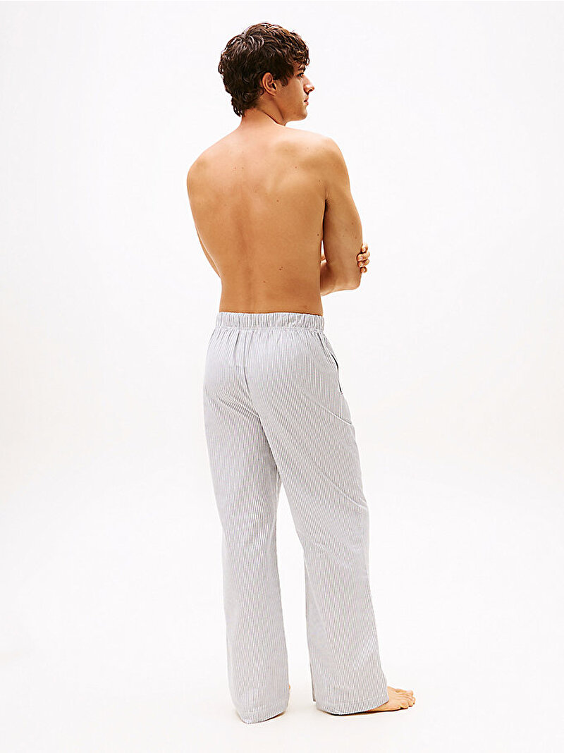 Erkek Relaxed Woven Oxford Pijama Altı Mavi  UM0UM036550GZ