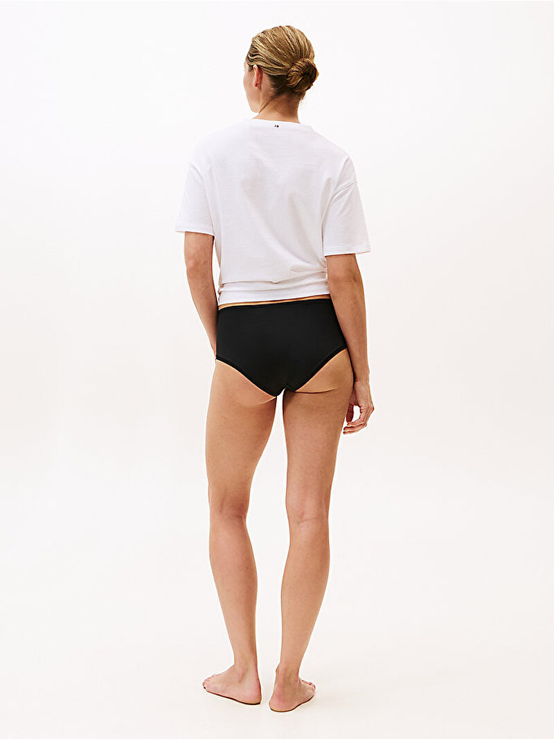 Kadın High Waist Bikini Külot Siyah UW0UW06048BDS
