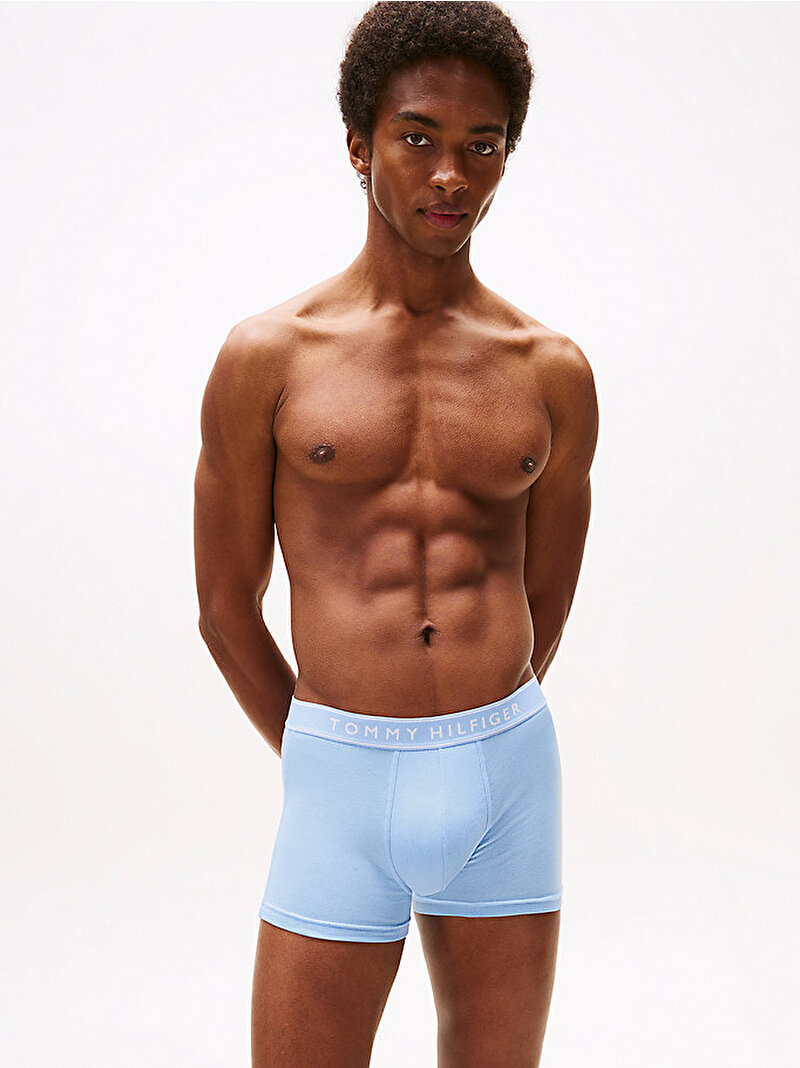 Erkek 3'lü Paket Trunk Boxer Mavi  UM0UM035200TY