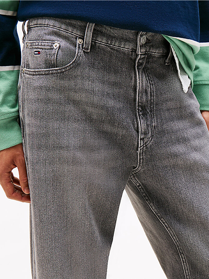 Erkek Sonny Regular Tapered Jean Pantolon Gri DM0DM224491DA