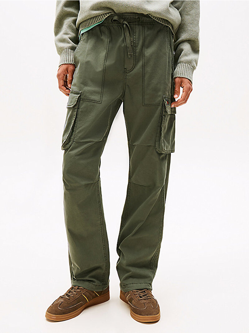 Erkek TJM Otis H-bone Cargo Pantolon Yeşil DM0DM22000MRH