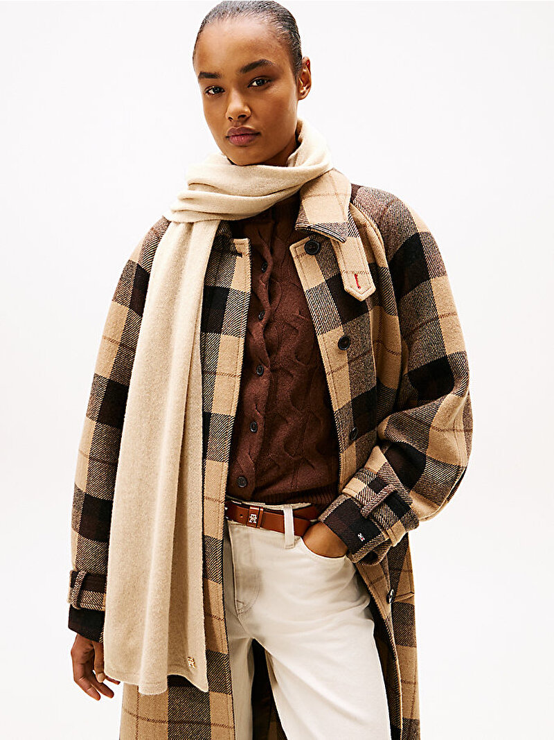 Kadın TH Cashmere Atkı Bej  AW0AW17790RBT