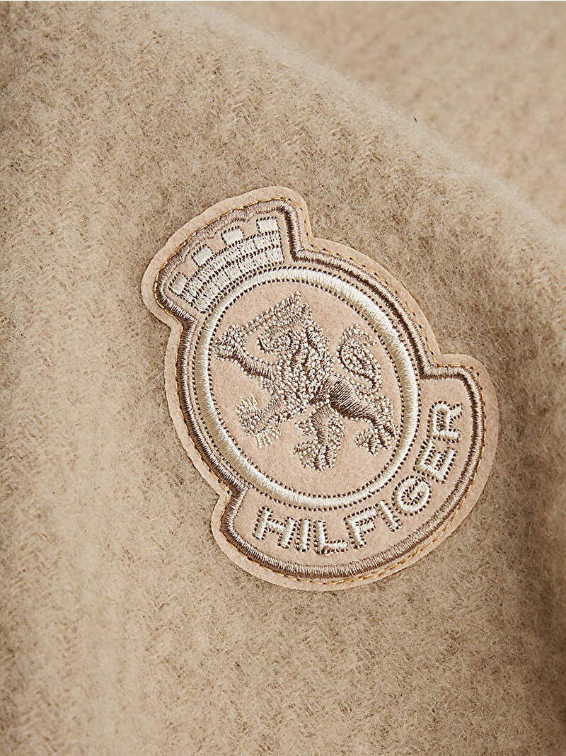 Kadın TH Crest Fluffy Atkı Bej  AW0AW17969RBT