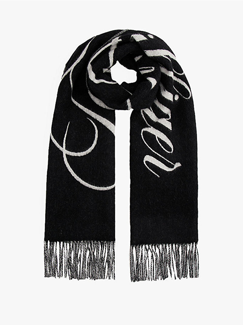 Kadın Tommy Script Atkı Siyah AW0AW17786BDS