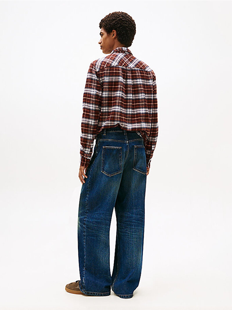 Erkek TH Baggy Loose Jean Pantolon Lacivert DM0DM224471BK