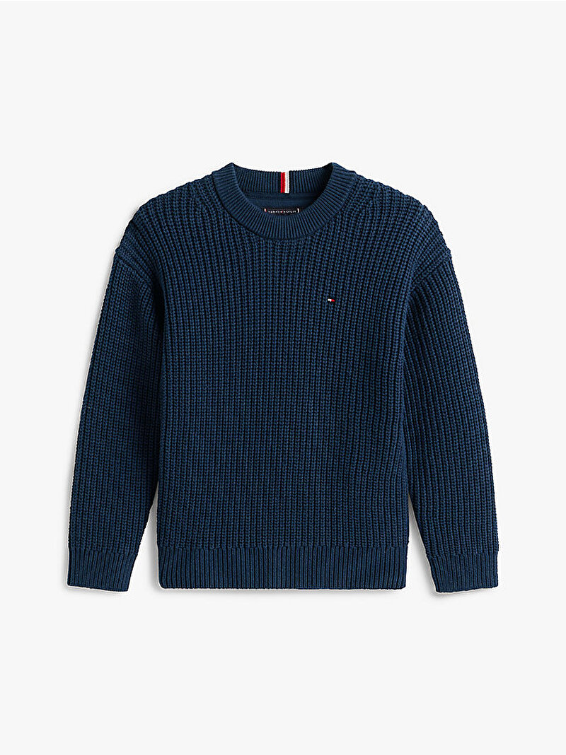 Erkek Çocuk C-neck Kazak Lacivert KB0KB09908C1G