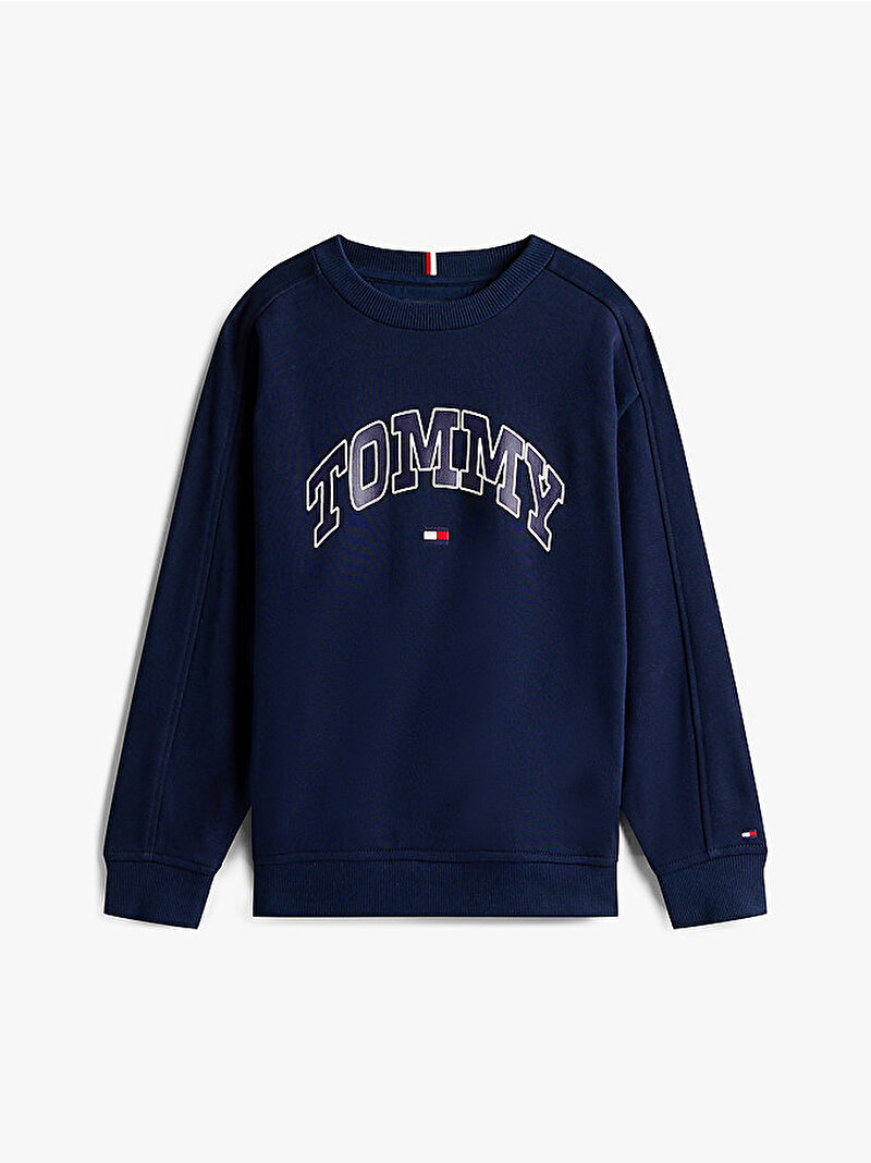 Erkek Çocuk Varsity Raised Print Sweatshirt Lacivert KB0KB09899C1G