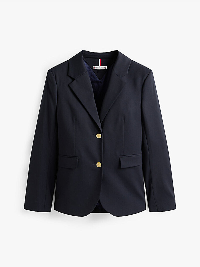 Kadın Timeless Wool Regular Blazer Lacivert WW0WW46662C1G