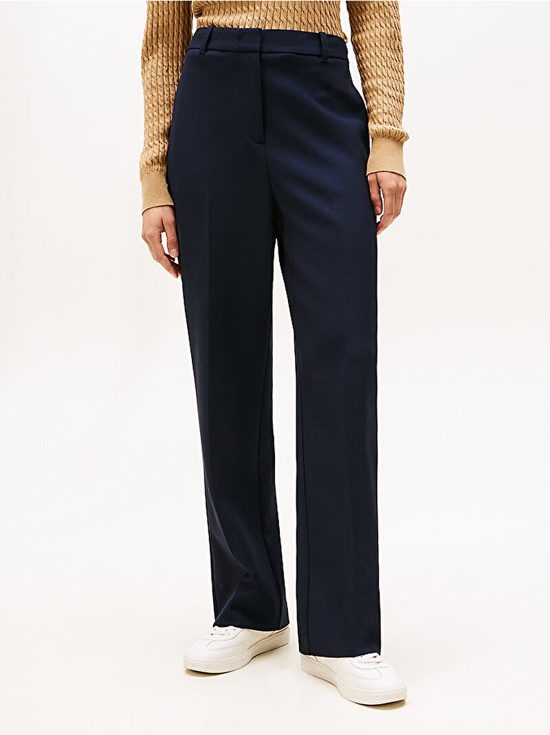 Kadın Punto Relaxed Straight Pantolon Lacivert WW0WW48357C1G