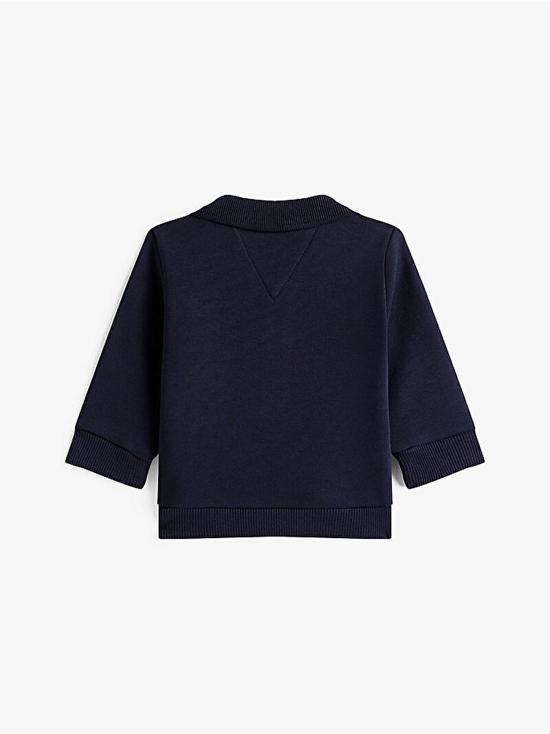 Bebek Polo Collar Varsity Sweatshirt Lacivert KN0KN02072C1G