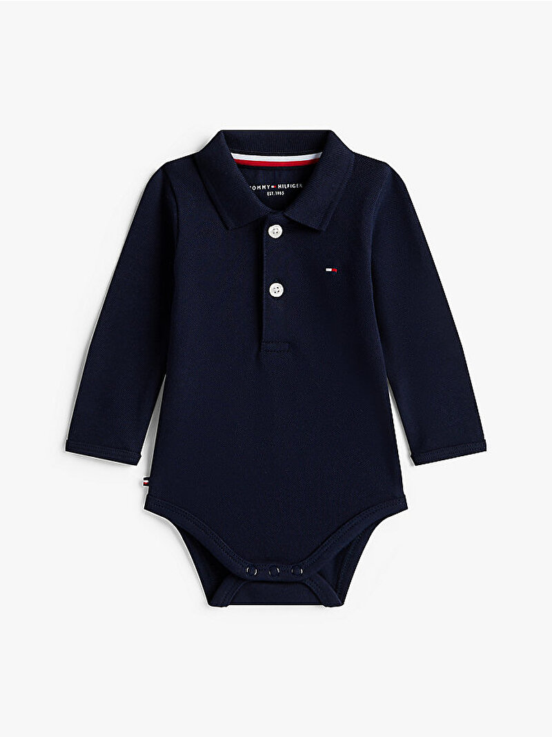 Bebek Polo Yaka Body Çanta Hediye Seti Lacivert KN0KN02075C1G