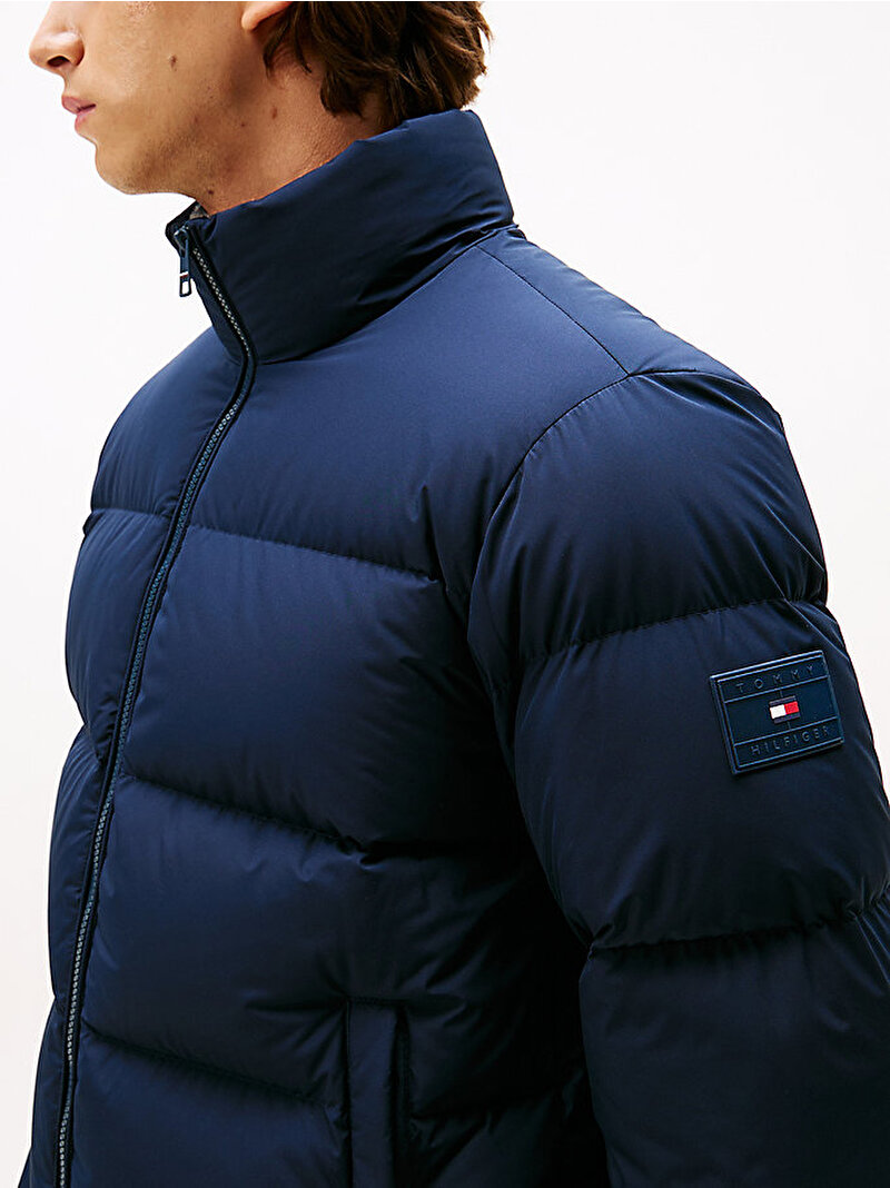 Erkek Down Stand Puffer Mont Lacivert MW0MW40615DW5