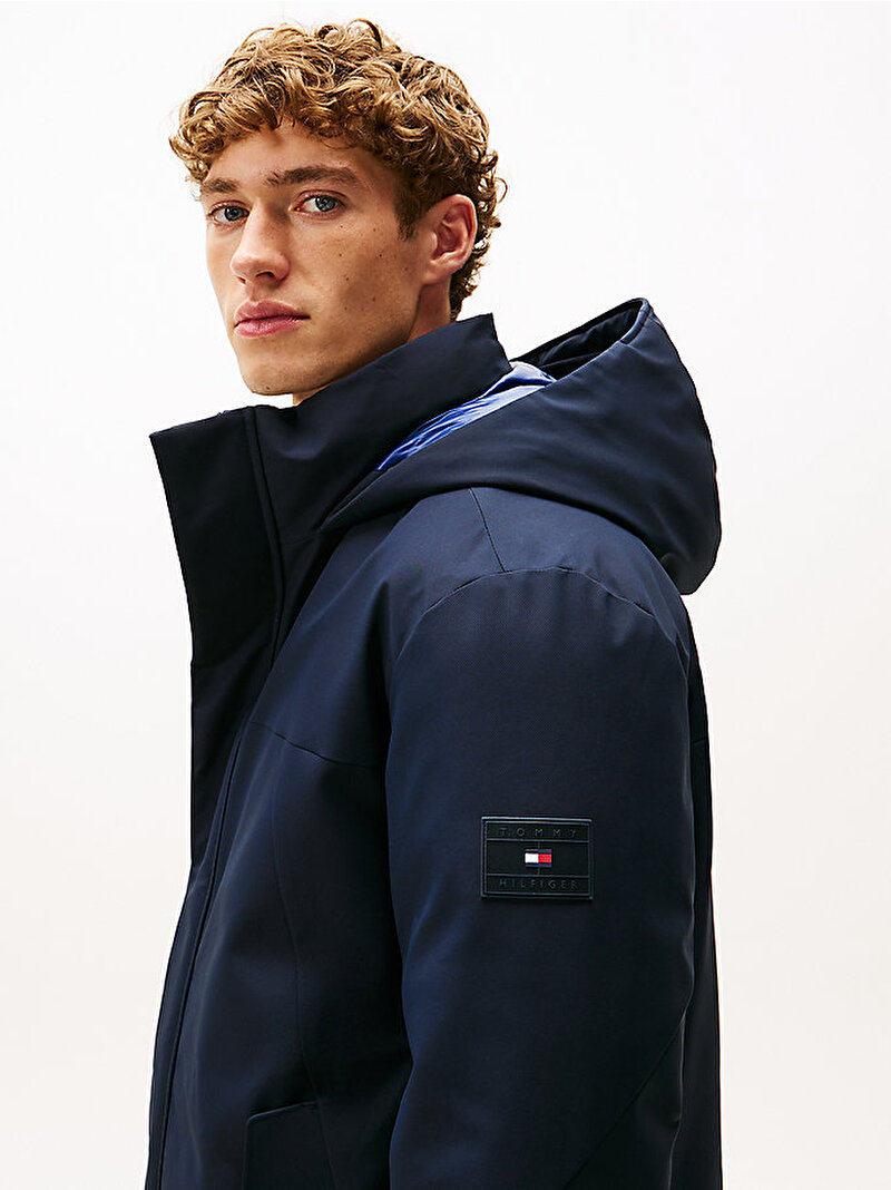 Erkek Tech Hooded Padded Parka Lacivert MW0MW41362DW5