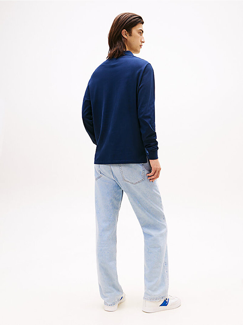 Erkek TJM Slim Placket Polo T-shirt Lacivert DM0DM20232C1G