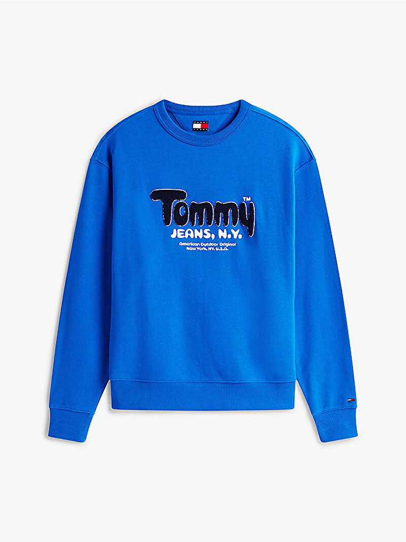 Erkek TJM Relax Boucle Sweatshirt Lacivert DM0DM22087C3D