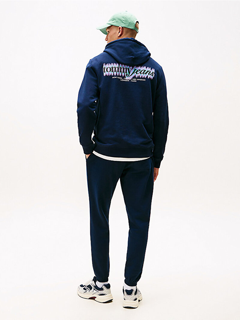 Erkek TJM Regular Blur Sweatshirt Lacivert DM0DM22112C1G