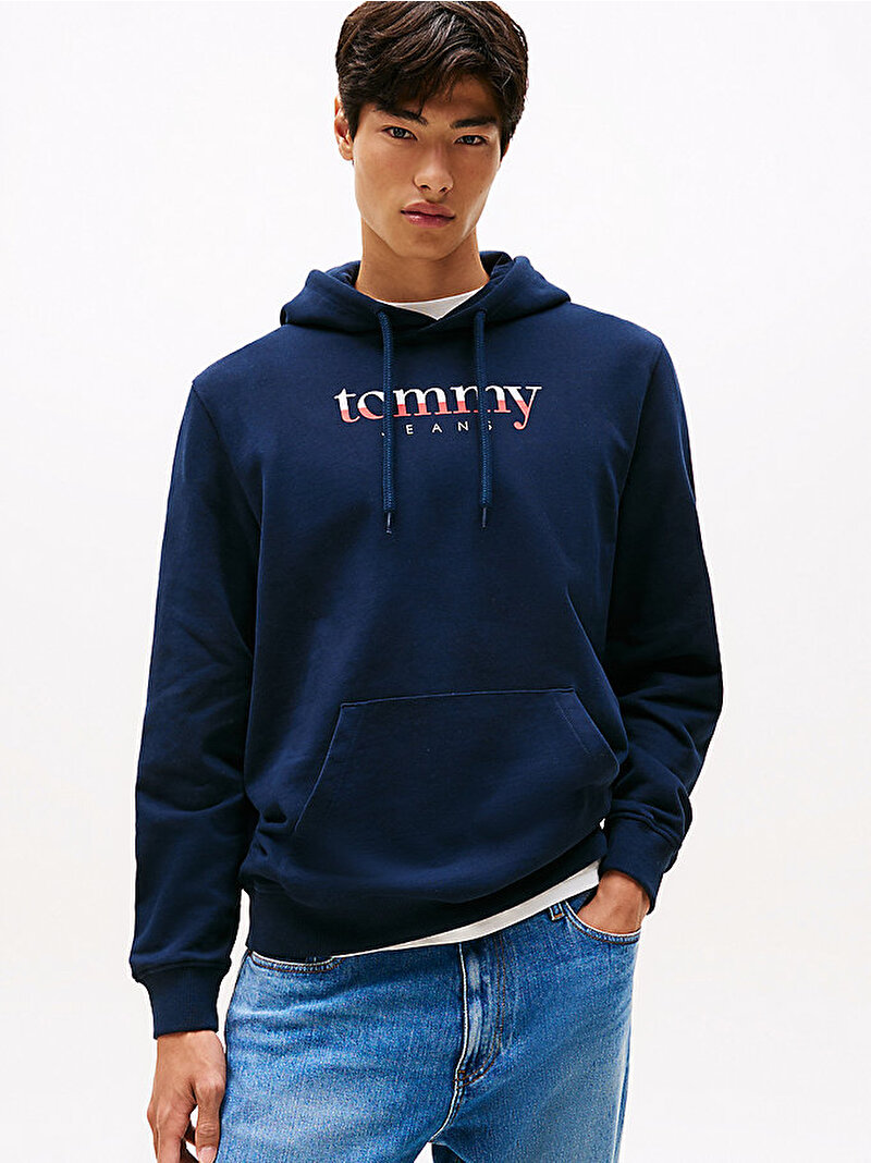 Erkek TJM Regular Dna Hoodie Lacivert DM0DM22113C1G