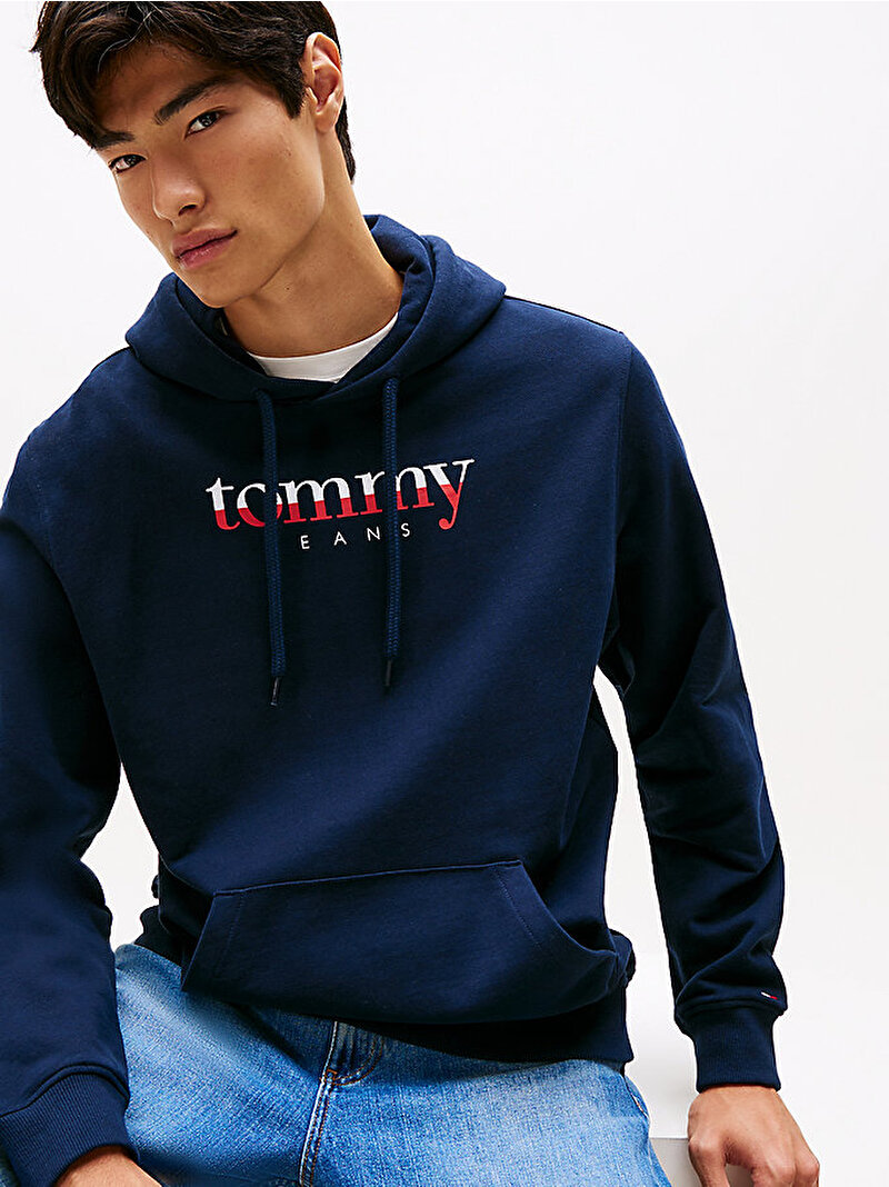 Erkek TJM Regular Dna Hoodie Lacivert DM0DM22113C1G