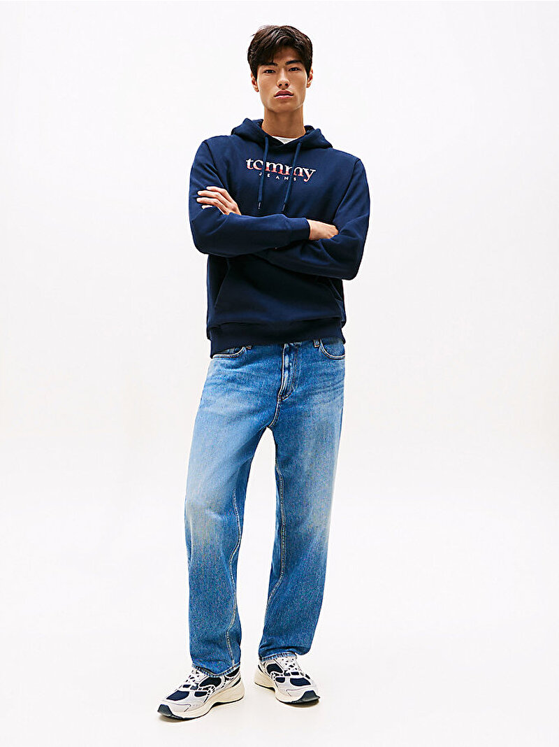 Erkek TJM Regular Dna Hoodie Lacivert DM0DM22113C1G