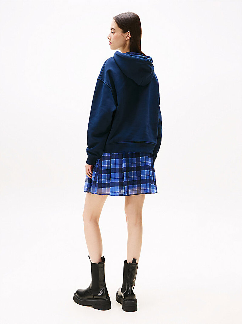 Kadın TJW Boxy Badge Hoodie Lacivert DW0DW19414C1G