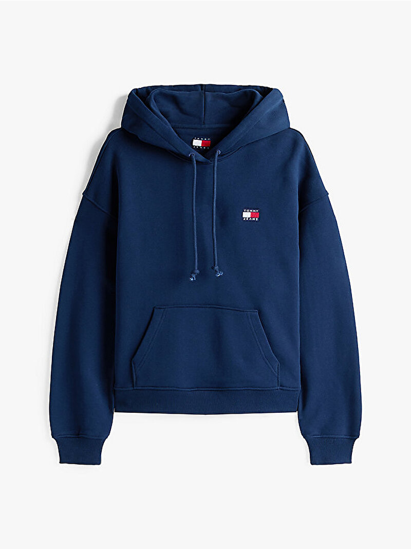 Kadın TJW Boxy Badge Hoodie Lacivert DW0DW19414C1G