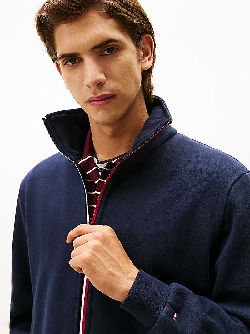 Erkek Global Stripe Sweatshirt Lacivert MW0MW40481DW5