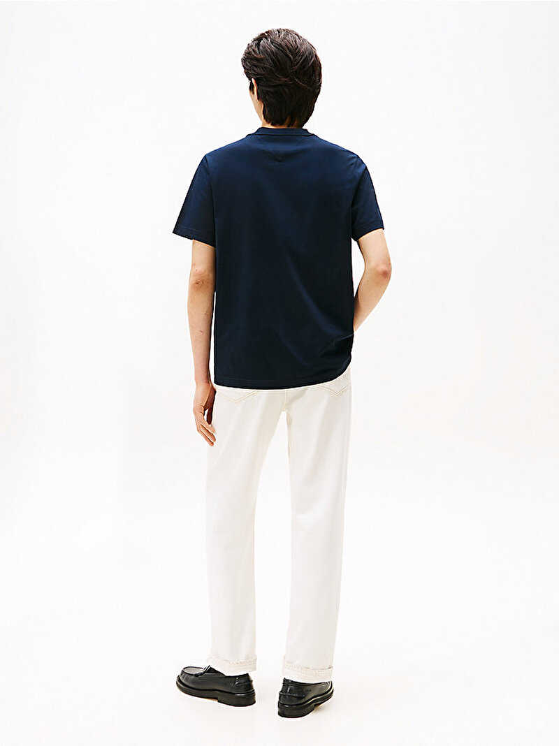 Erkek Crest T-shirt Lacivert MW0MW40024DW5