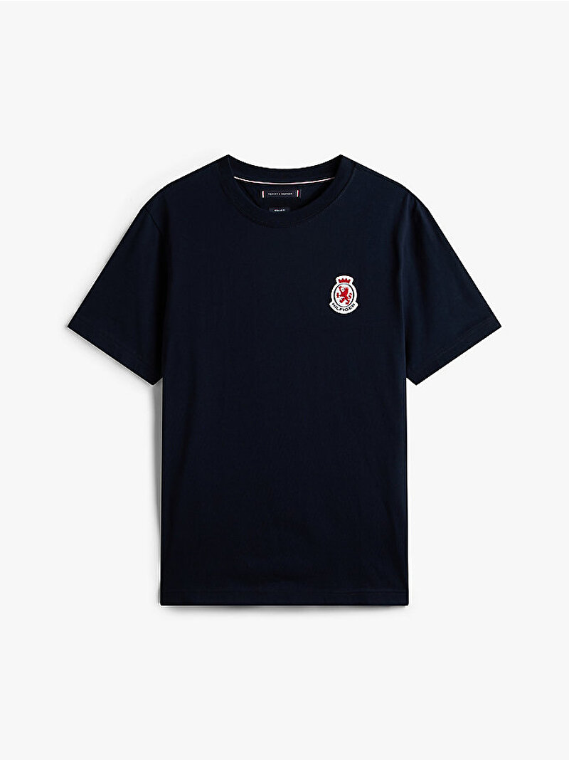 Erkek Crest T-shirt Lacivert MW0MW40024DW5