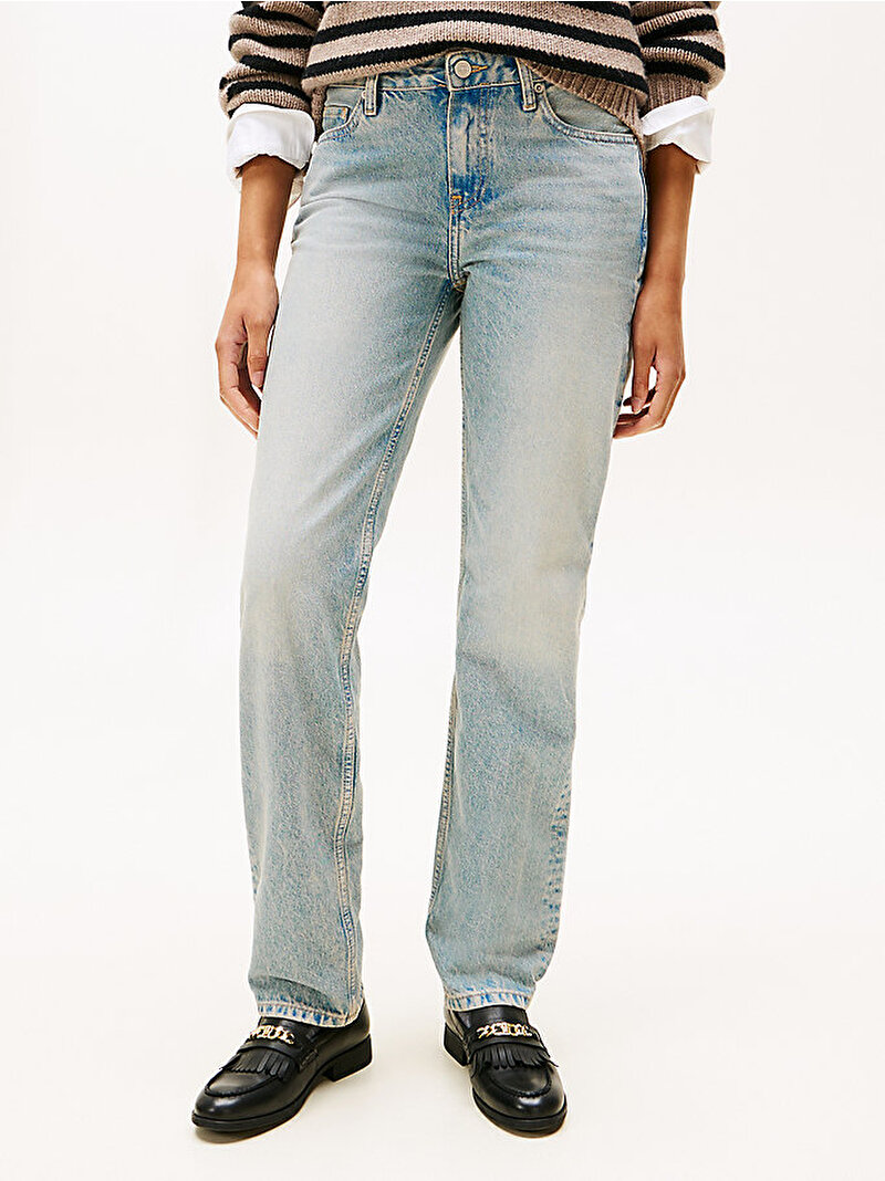 Kadın Kyle Classic Straight Jean Pantolon Mavi  WW0WW467271AA