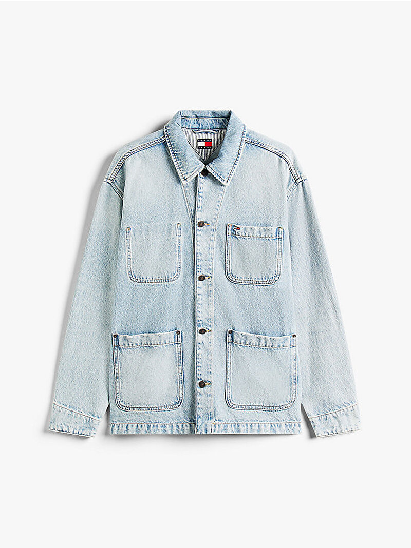 Erkek Chore Denim Ceket Mavi  DM0DM219791AB