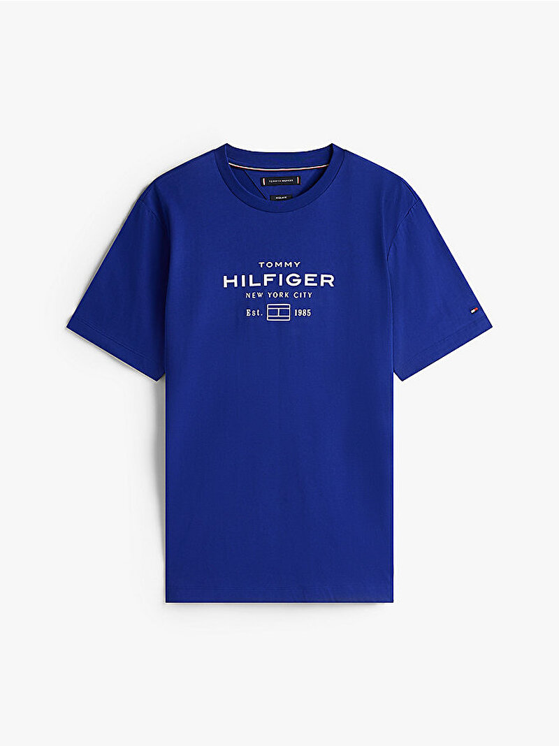 Erkek Essential Stack Graphic T-shirt Mavi  MW0MW40002D03