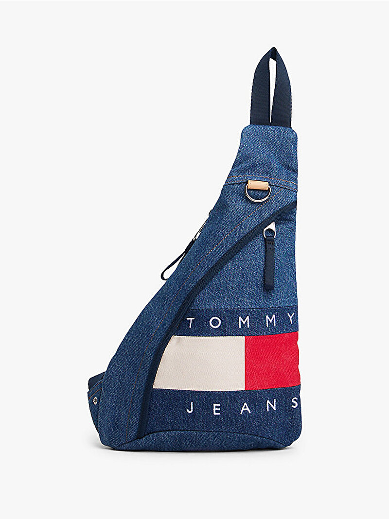 Erkek TJM Archive Denim Çapraz Çanta Mavi  AM0AM138151AF