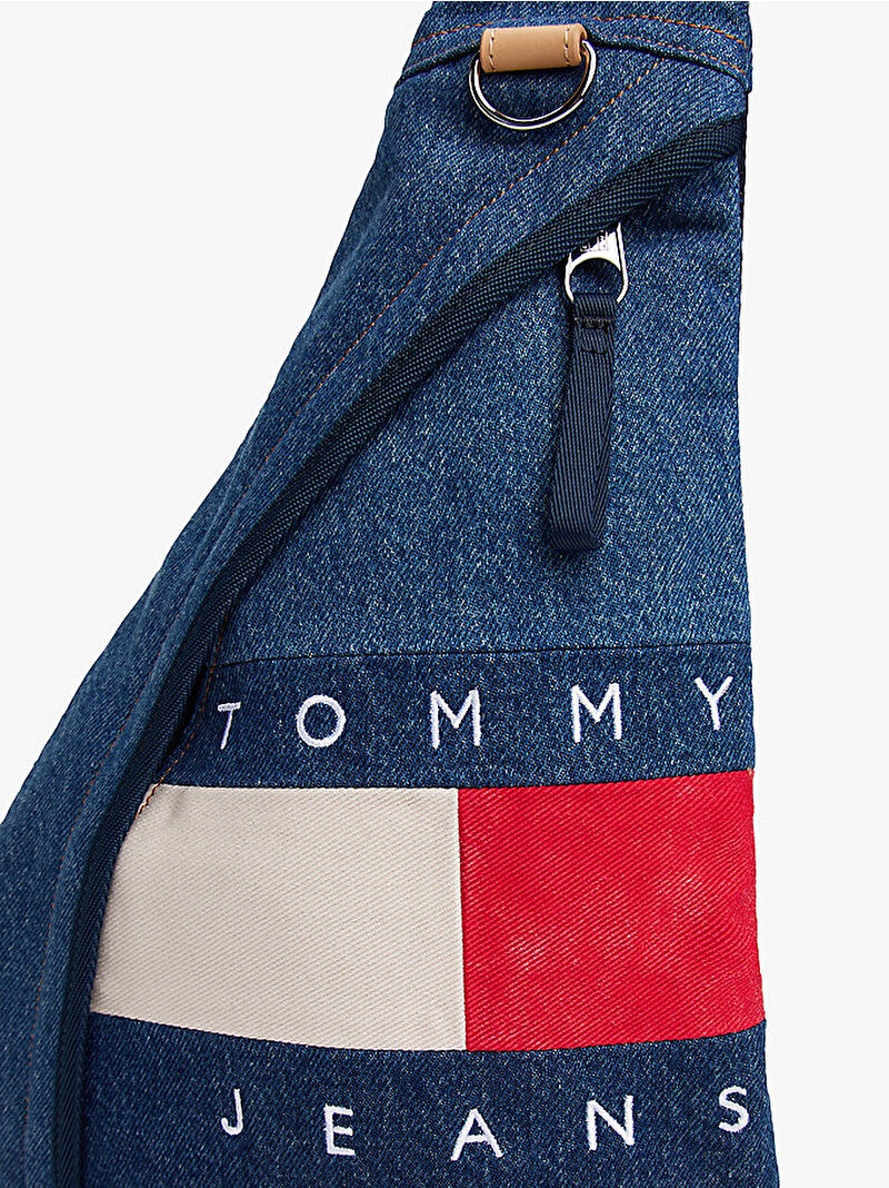 Erkek TJM Archive Denim Çapraz Çanta Mavi  AM0AM138151AF