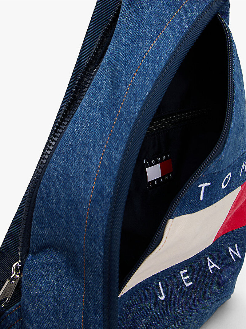 Erkek TJM Archive Denim Çapraz Çanta Mavi  AM0AM138151AF