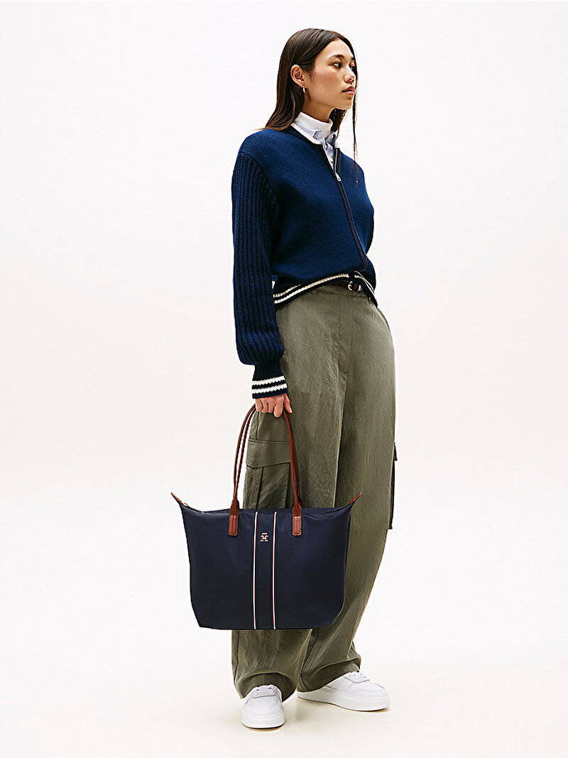 Kadın Popette Tote Çanta Mavi  AW0AW177060GY