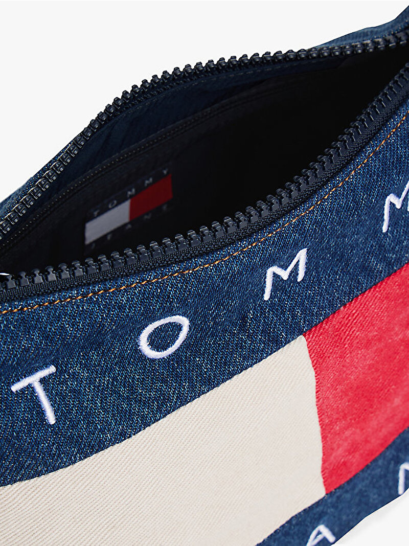 Kadın TJW Archive Denim Omuz Çantası Mavi  AW0AW182131AF