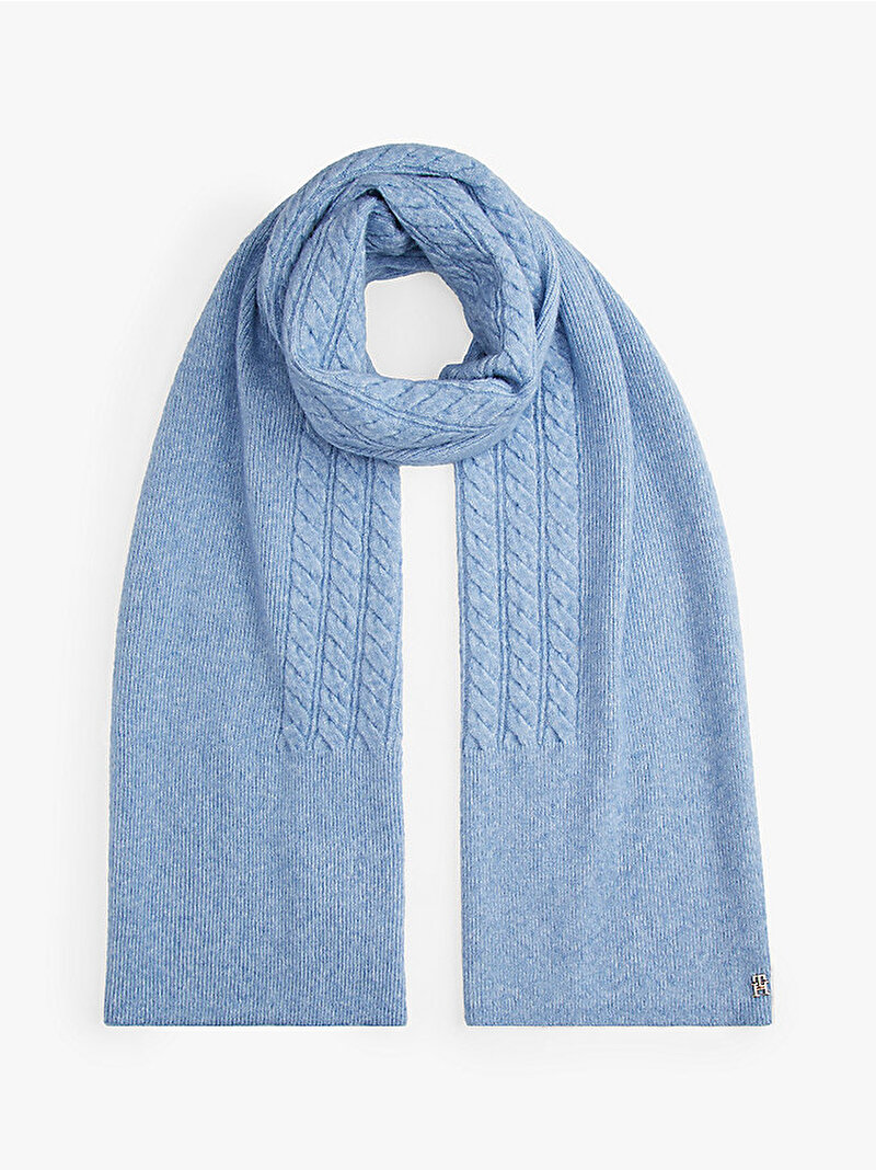Kadın TH Elevated Chic Atkı Mavi  AW0AW17788C2B
