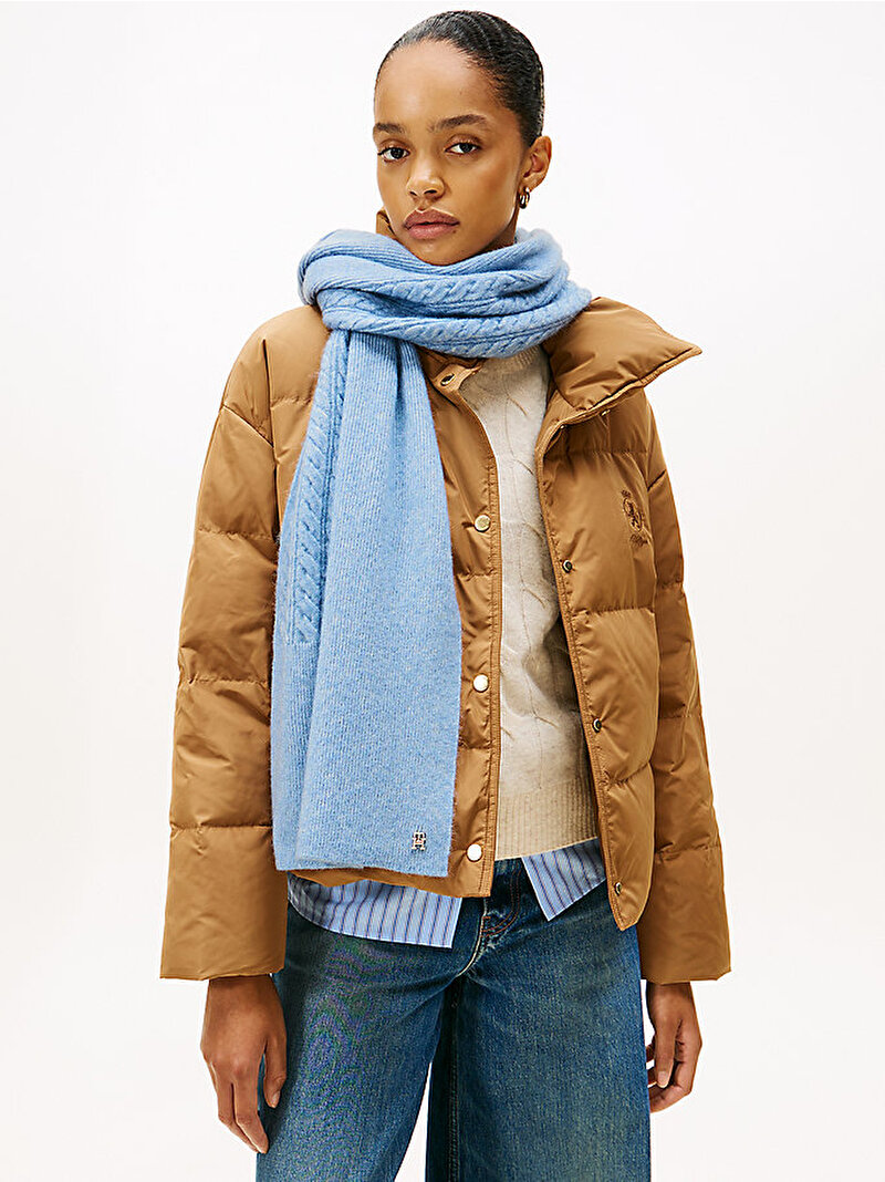 Kadın TH Elevated Chic Atkı Mavi  AW0AW17788C2B