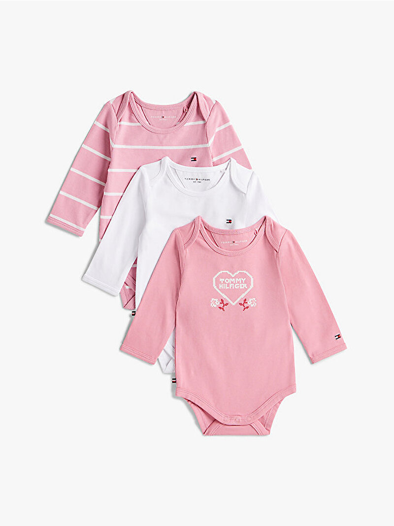 Bebek 3'lü Paket Body Hediye Seti Pembe  KN0KN02076THC