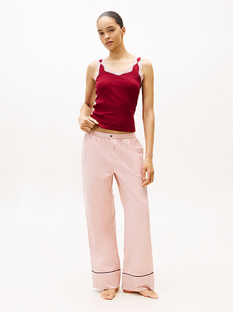 Kadın Solid Flannel Pijama Altı Pembe  UW0UW06161TQN