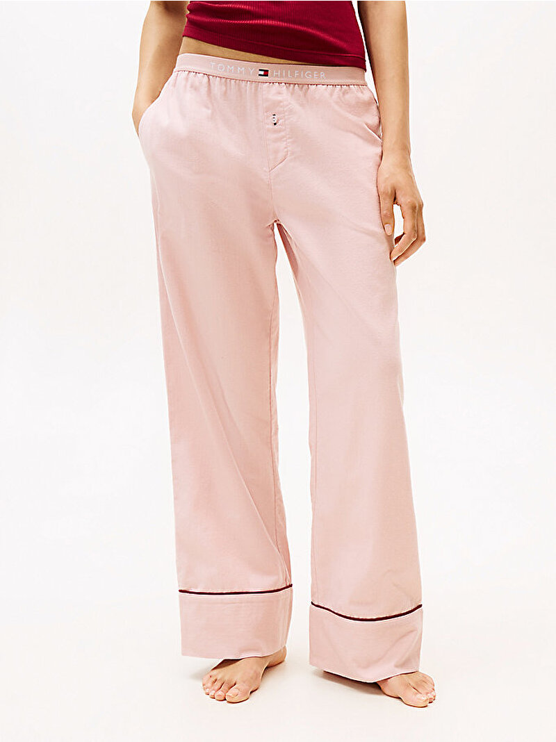 Kadın Solid Flannel Pijama Altı Pembe  UW0UW06161TQN
