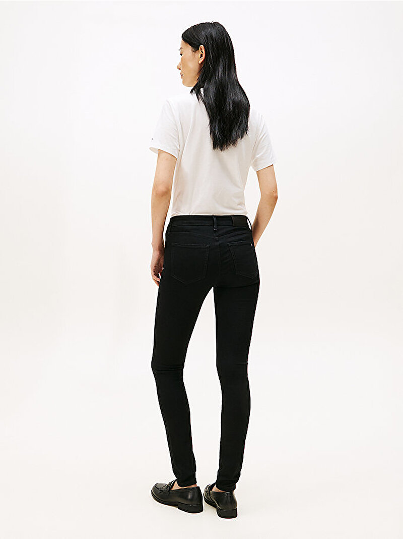 Kadın Denim Black Como Skinny Jean Pantolon Siyah WW0WW467201BY