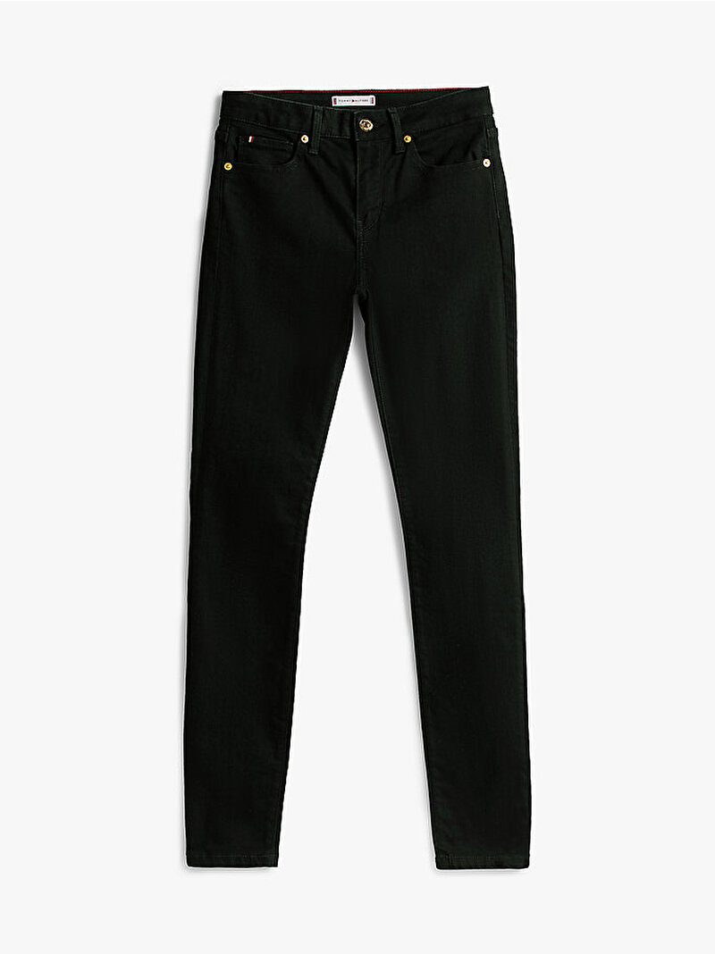 Kadın Denim Black Como Skinny Jean Pantolon Siyah WW0WW467201BY