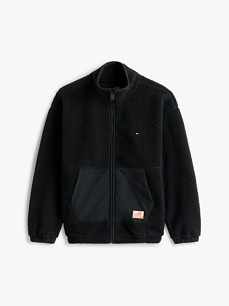 Erkek Çocuk Fabric Mix Fleece Sweatshirt Siyah KB0KB09902BDS