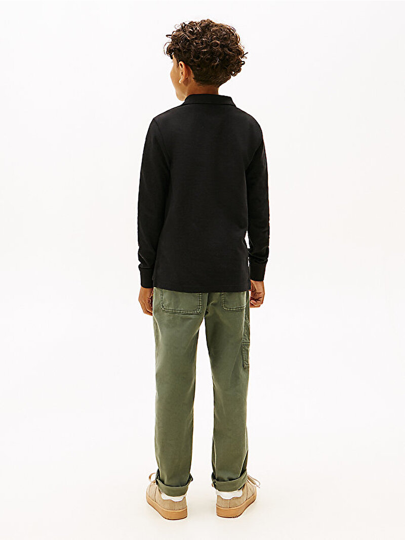 Erkek Çocuk Regular Polo T-shirt Siyah KB0KB09664BDS