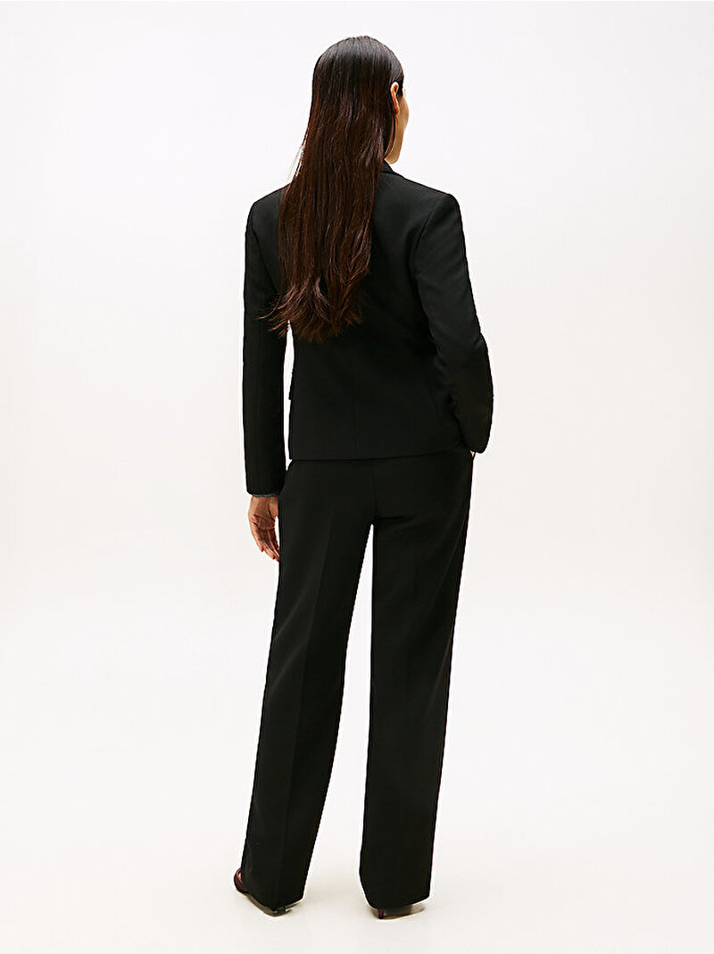 Kadın Punto Tonal Crest Blazer Siyah WW0WW46660BDS
